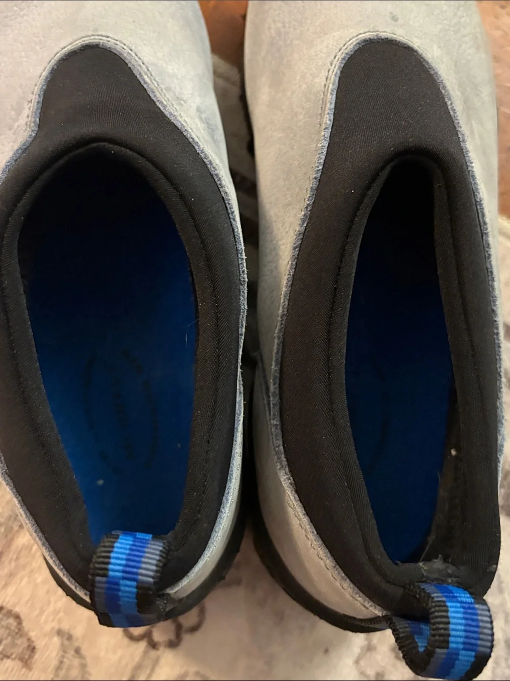 Merrell Men's Slip-On Rain Snow Shoe in Light grayish Blue and Black